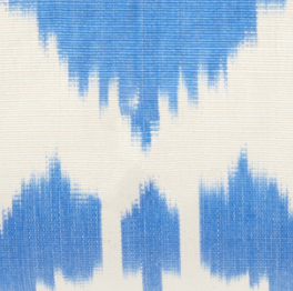 Clutch Bag - Iridescent Ikat Blue White One Size