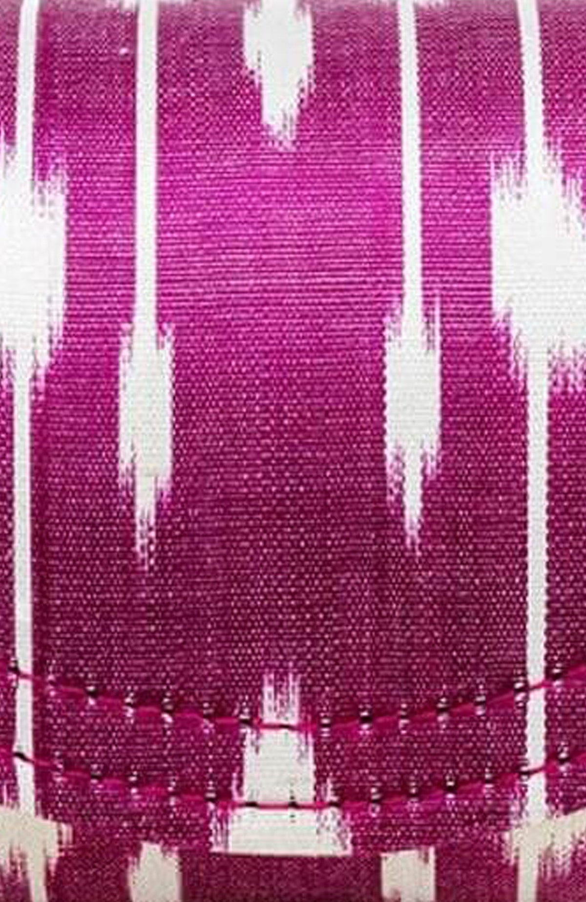 Clutch Bag - Iridescent Ikat Pink White One Size