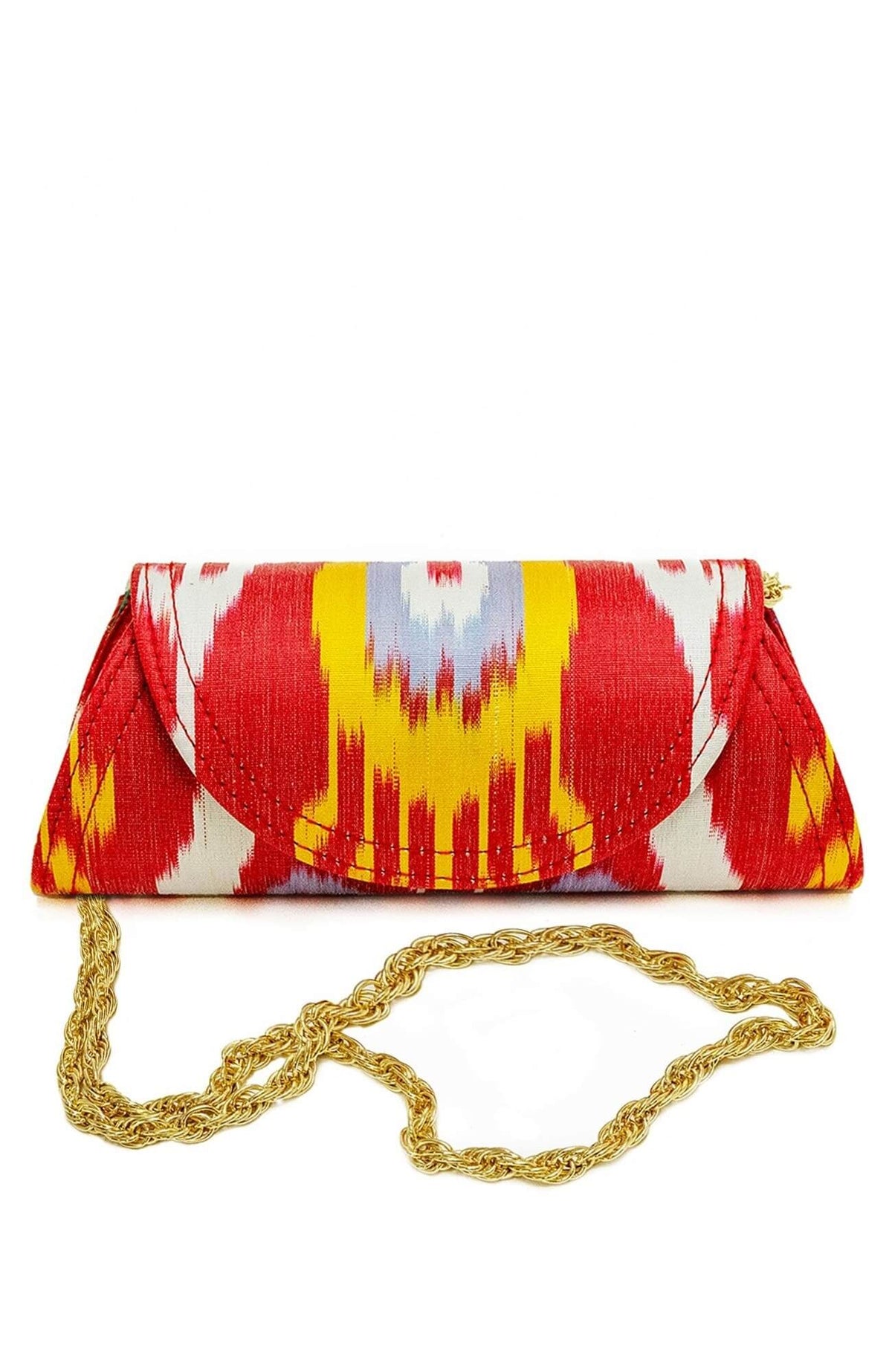 Clutch Bag - Iridescent Ikat Multi One Size
