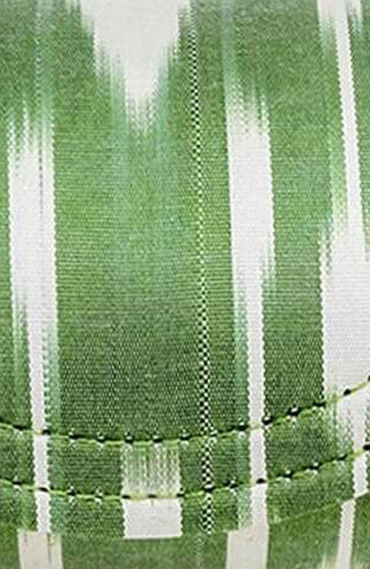 Clutch Bag - Iridescent Ikat Green White One Size