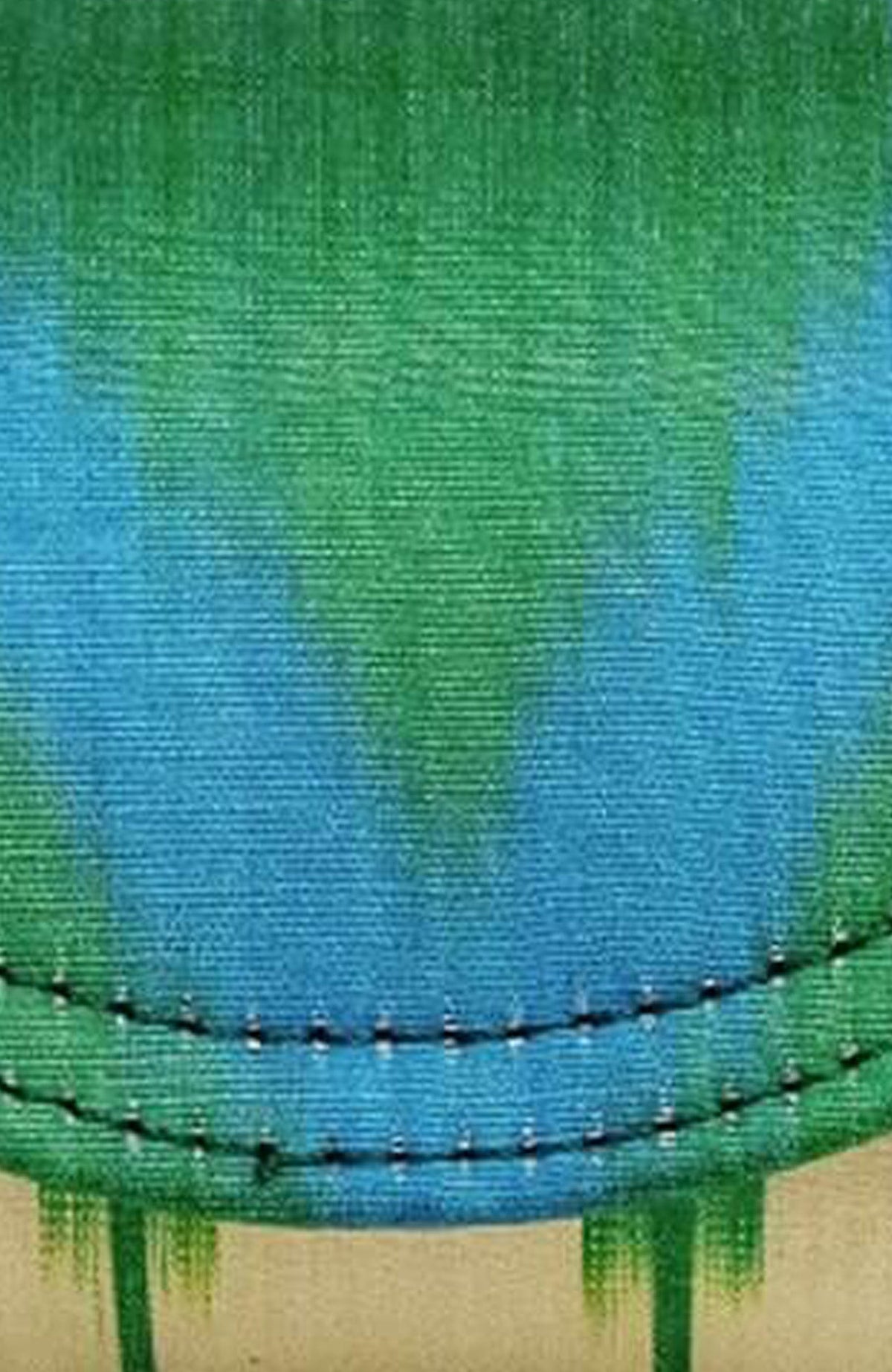 Clutch Bag - Iridescent Ikat Green Blue One Size