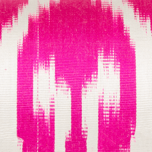 Clutch Bag - Iridescent Ikat Pink White One Size