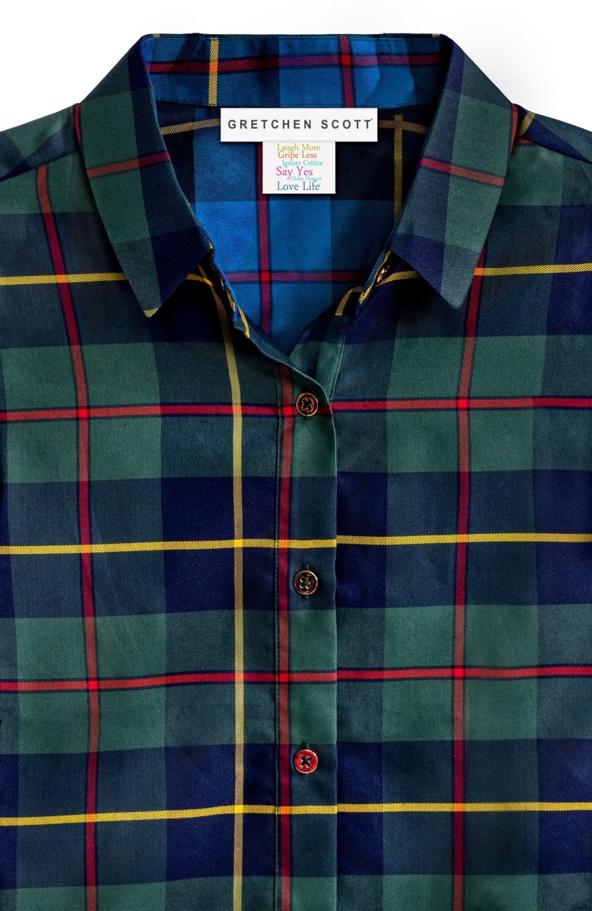 Comfy Cozy Shirt - Plaidly Cooper Green Multi