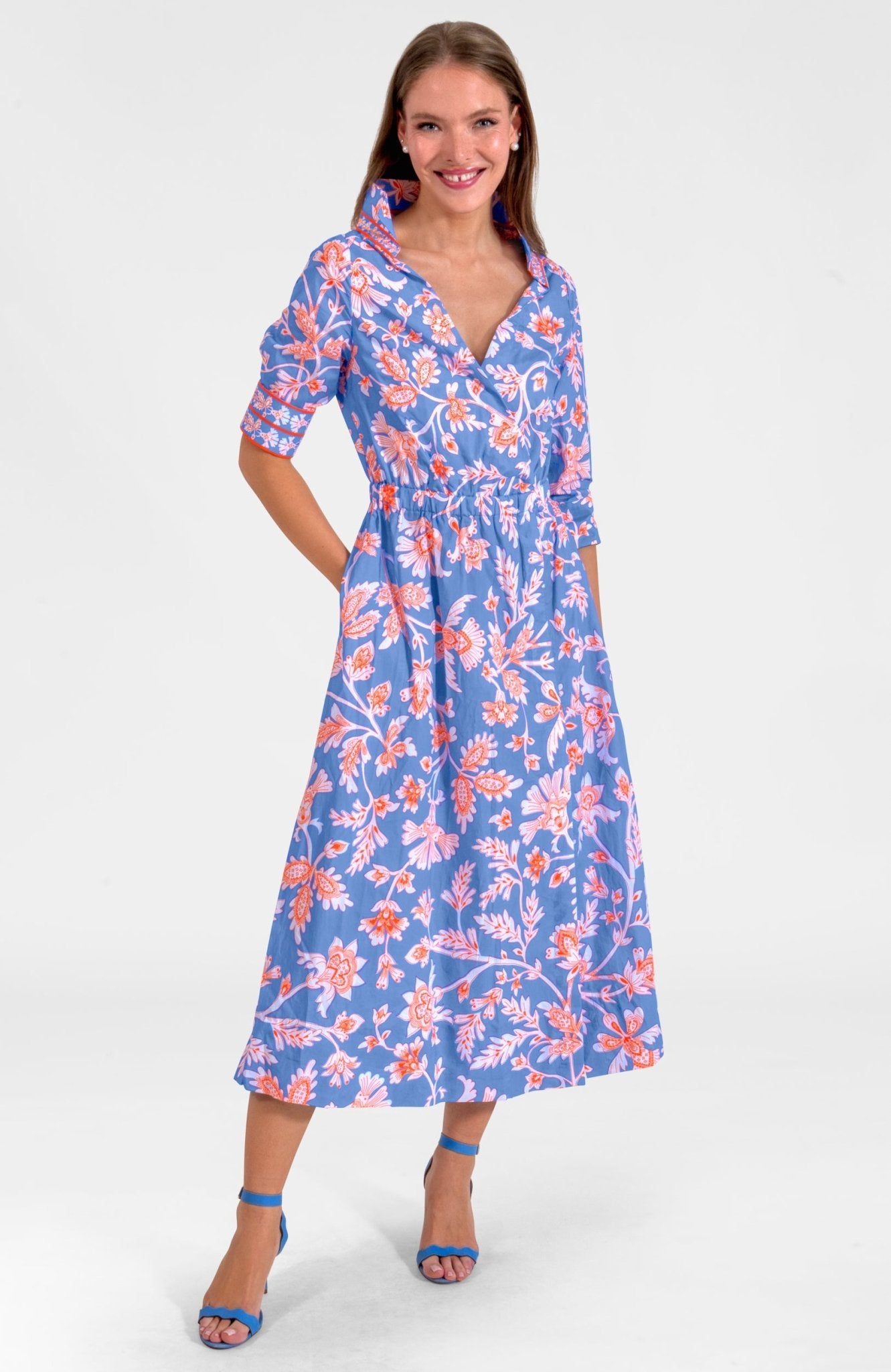 gretchen scott midi dresses Wash & Wear Hope Midi/Maxi Dress Orange / M