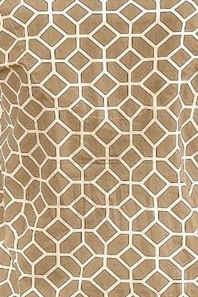 Cotton Boyfriend Shirt - Lucy In The Sky With Diamonds - Final Sale Khaki