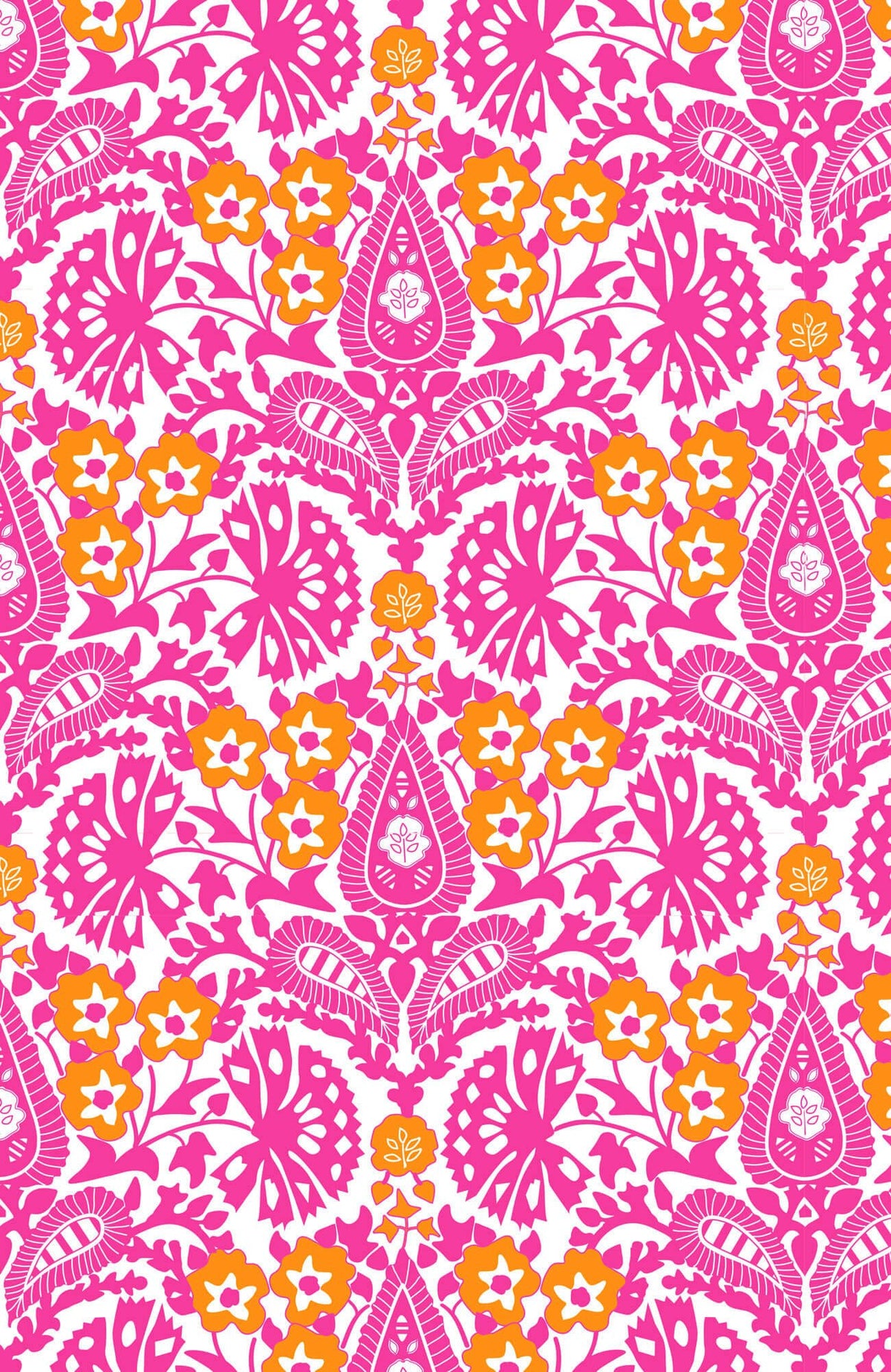 Cotton Flirt Dress - East India - Final Sale Pink Orange