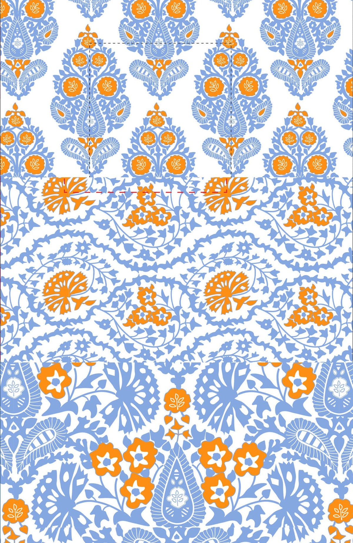 Dreaming Long Skirt - East India - Final Sale Periwink Orange