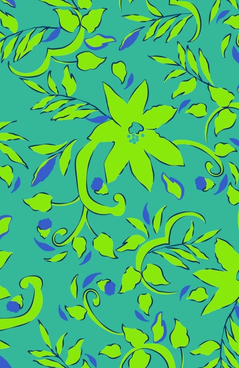 Cotton Split Neck Tunic - Full Bloom - Final Sale Turquoise