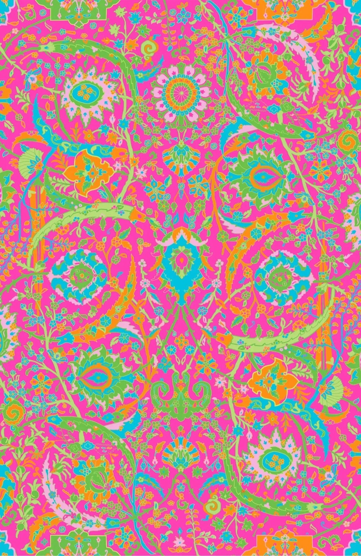 Cotton Split Neck Tunic - Magic Carpet - Final Sale Pink