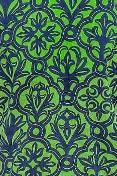 Cotton Voile Funnel - Wall of Secrets - Final Sale Kelly Navy