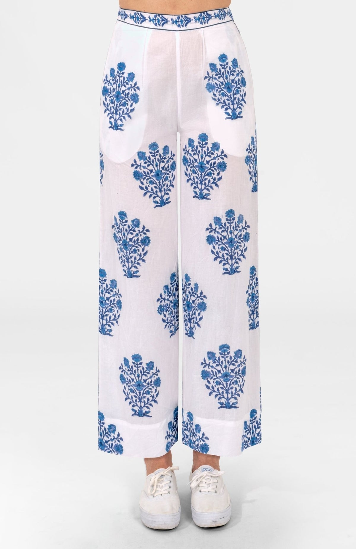 Crinkle Dimple Effortless Pant Blues