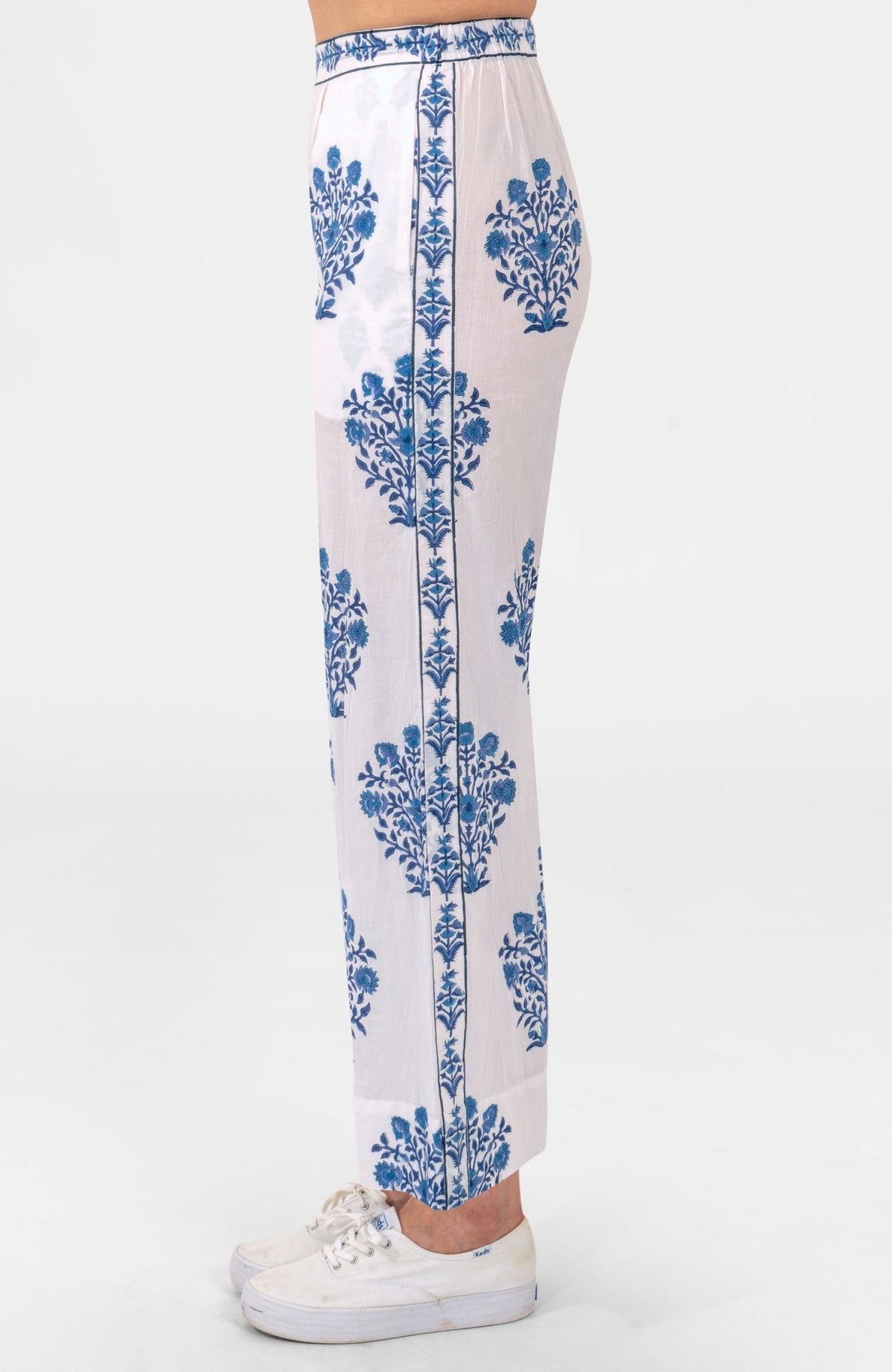 Crinkle Dimple Effortless Pant Blues