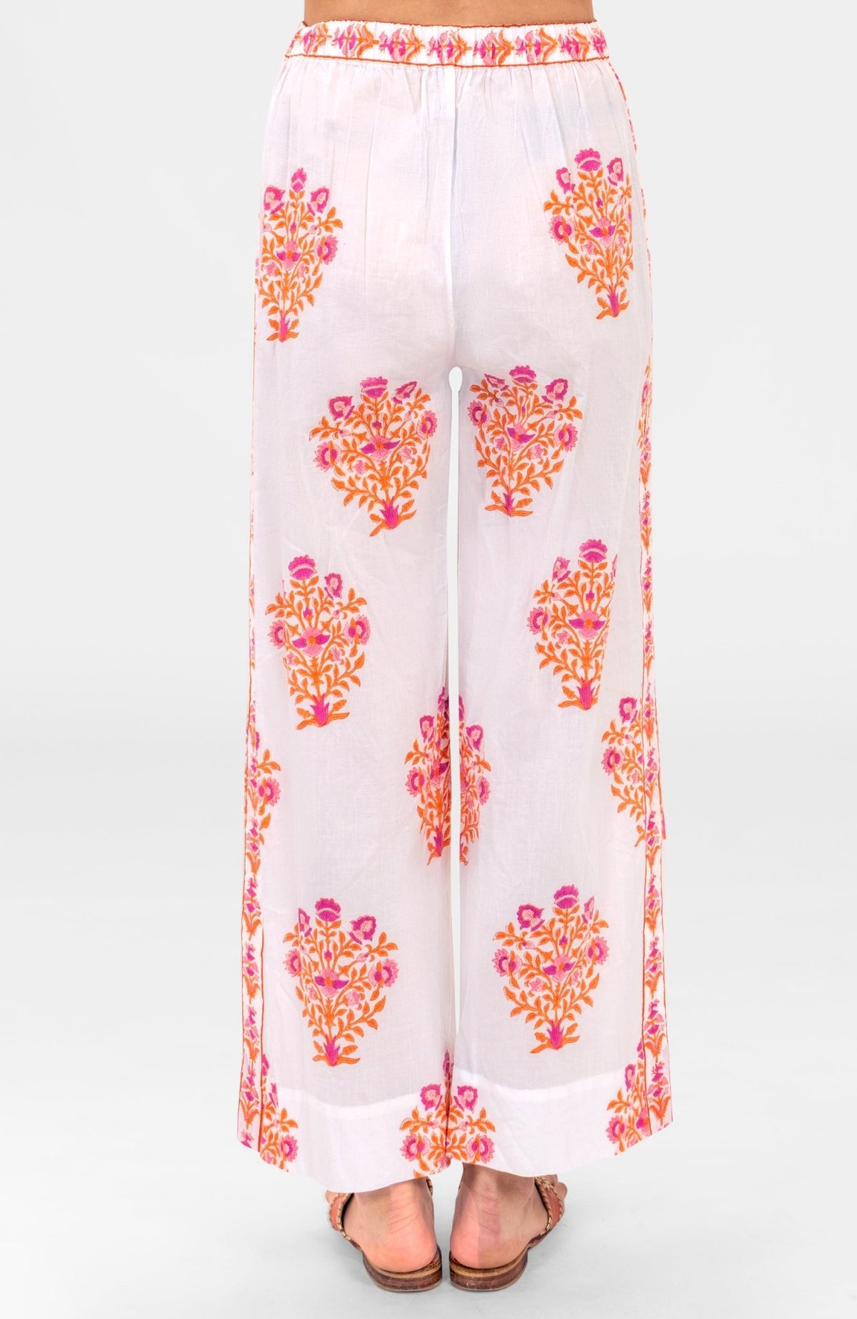 Crinkle Dimple Effortless Pant Orange