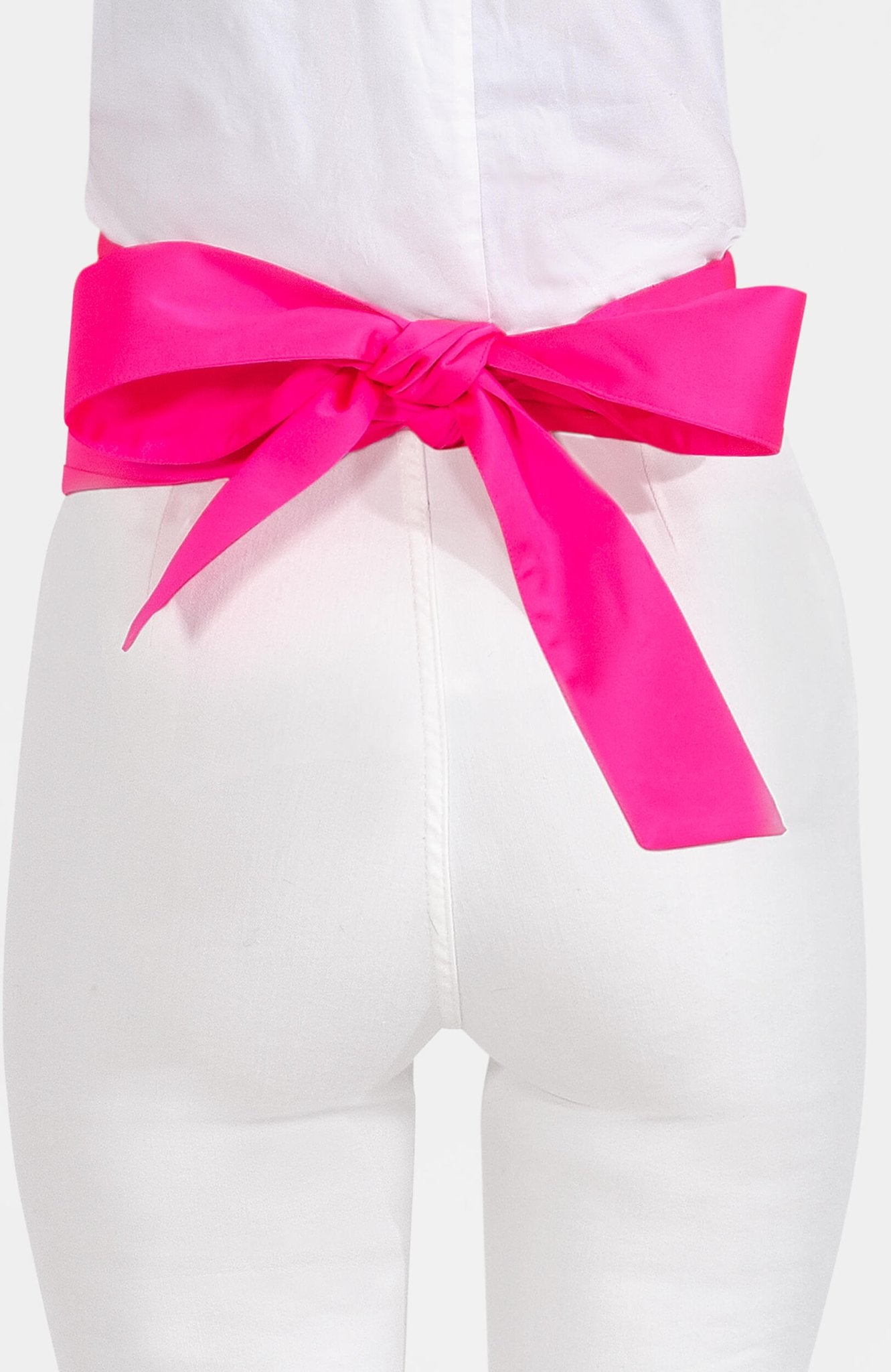 pink waist belt for dresses Classic Triple Eye-Hook Dress Belt - Hot Pink - UK Size 22