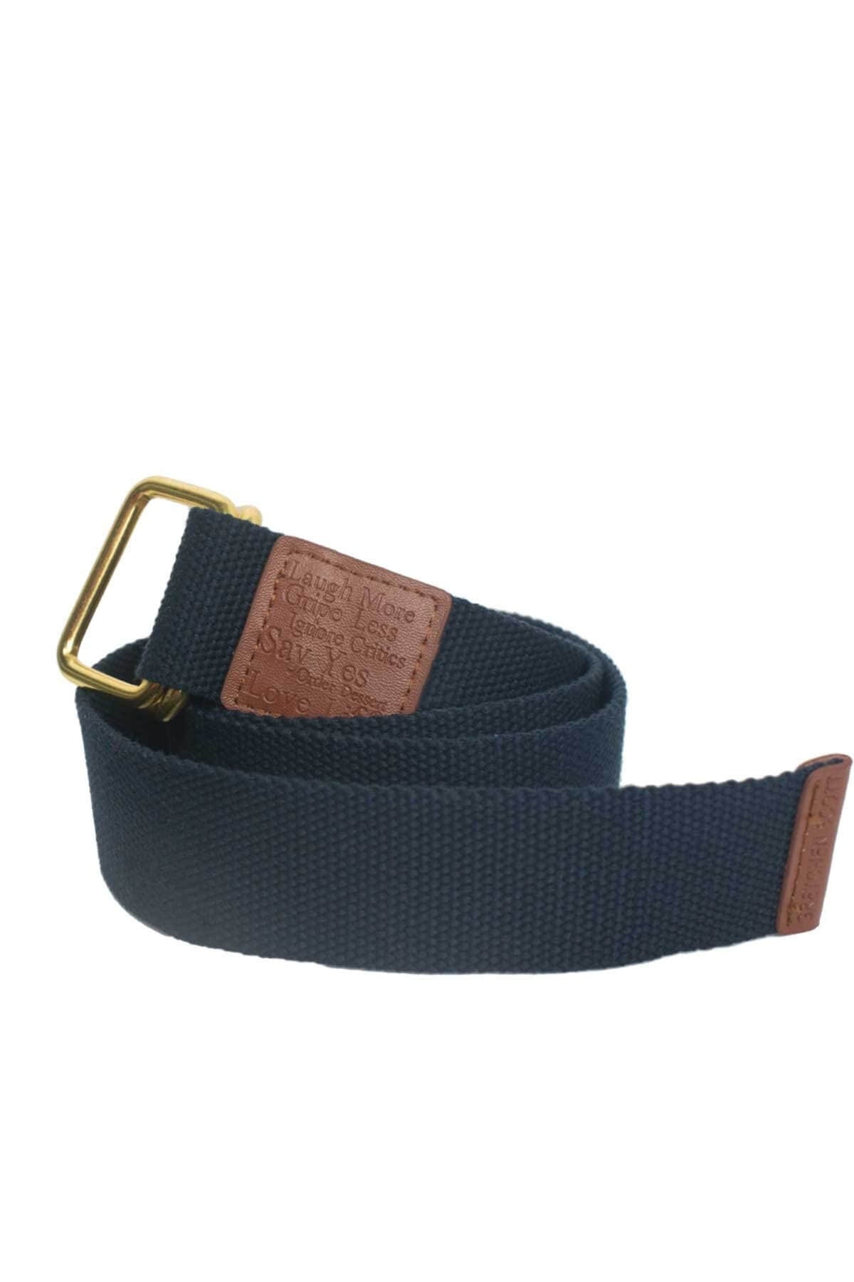 D-Ring Web Belt Navy