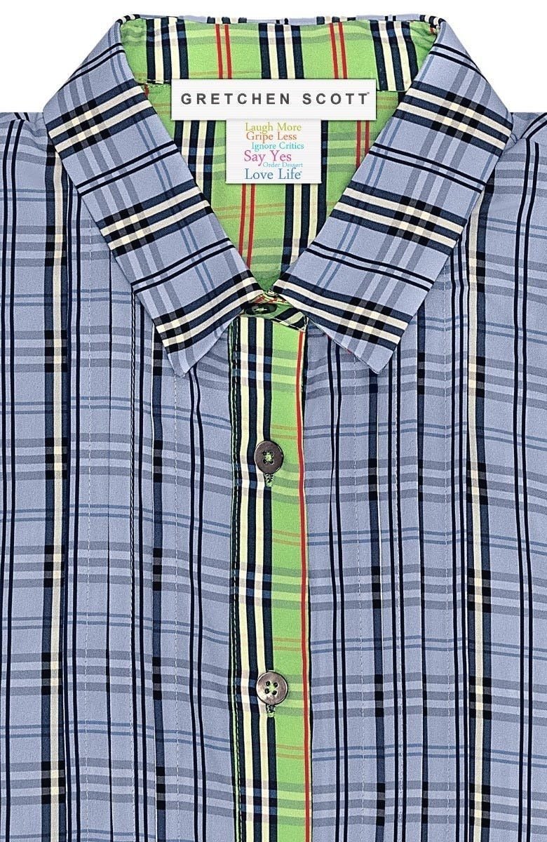 Damsel Dress Sunshine Plaid - Final Sale Periwinkle