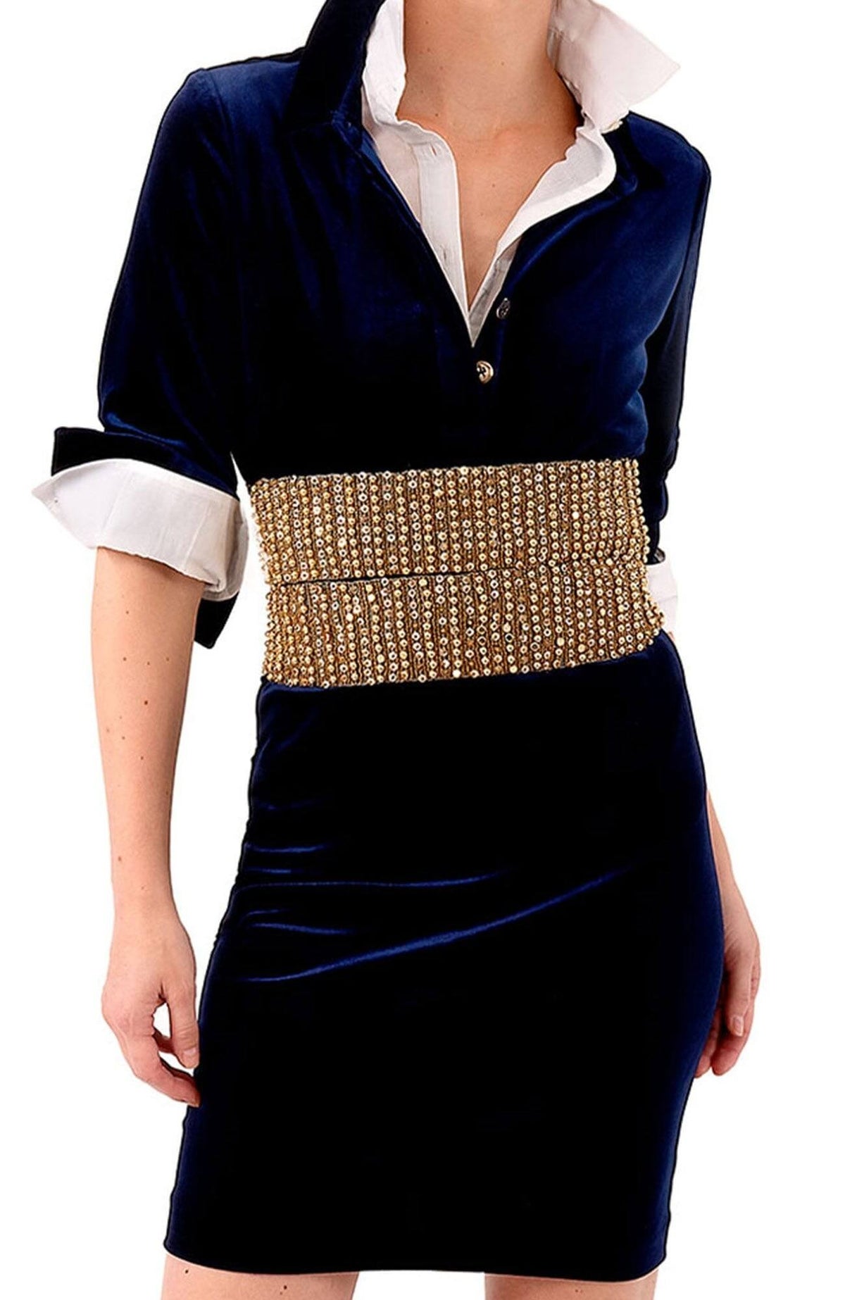 Adjustable Sha Na Na Belt Gold