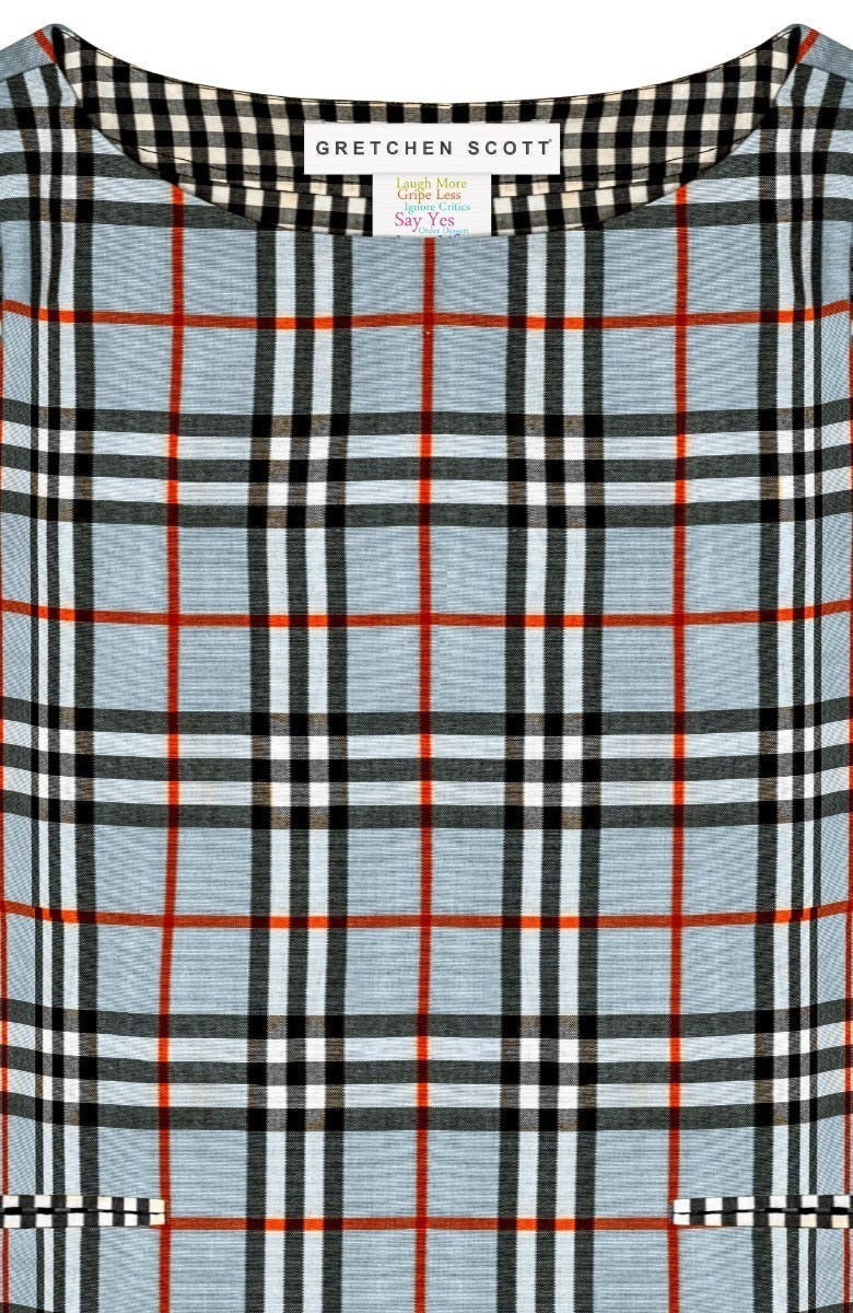 Anywhere Dress - Pretty Peri Plaid Pale Blue