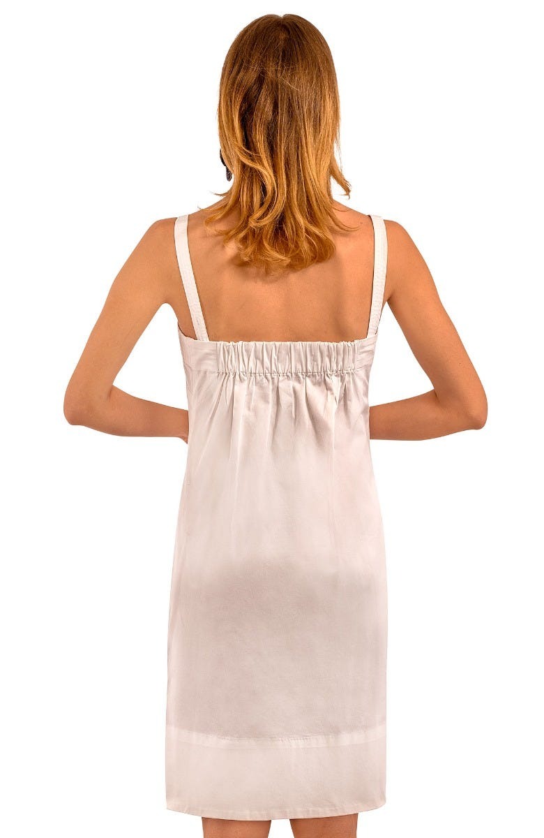 Cotton Day Into Night Dress White