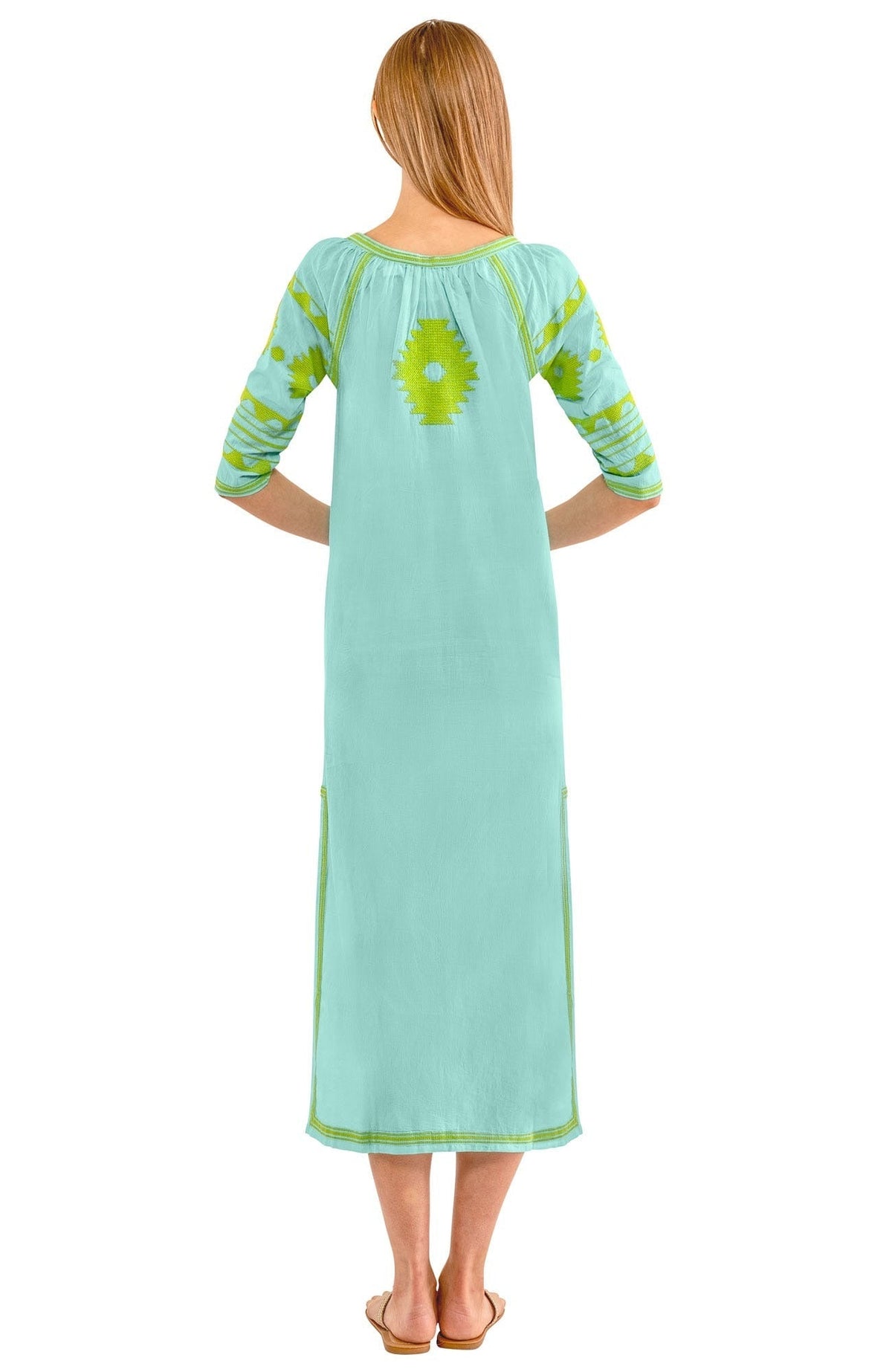 Montezuma Maxi Dress Turquoise Lime