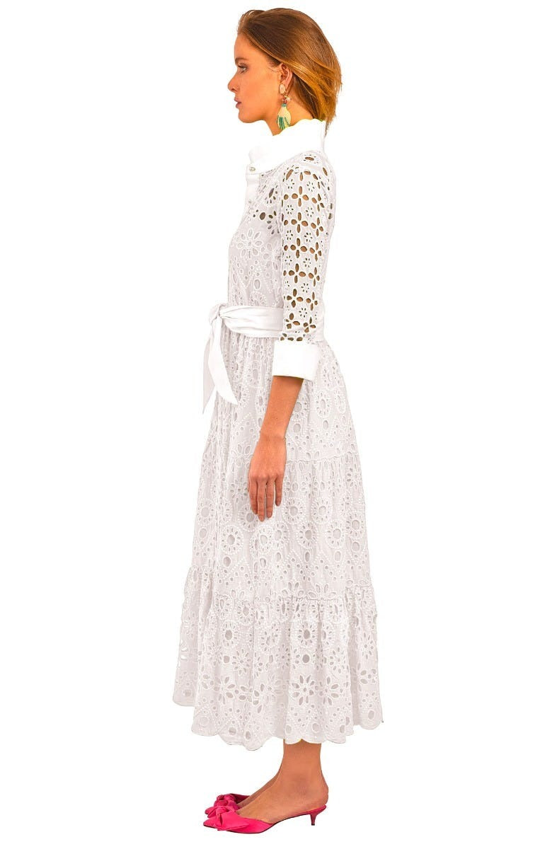 Little Bo Peep Midi Dress White