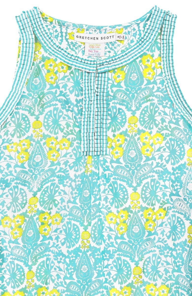 Cotton Flirt Dress - East India - Final Sale Turq Lime