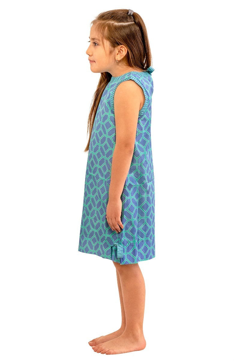 Girls Dress -Lucy In The Sky With Diamonds Periwinkle