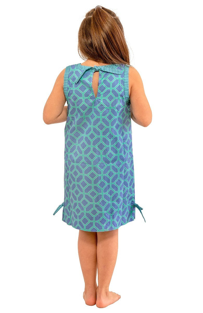 Girls Dress - Lucy In The Sky With Diamonds Periwinkle