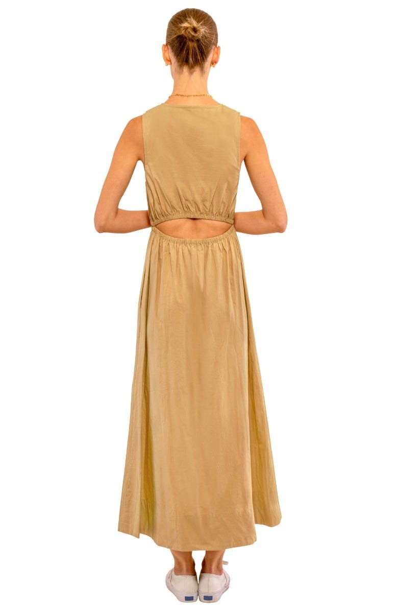 Hello Maxi Dress - Solid Khaki