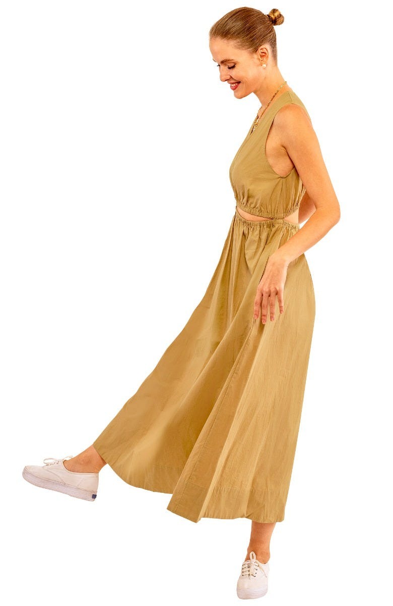 Hello Maxi Dress - Solid Khaki