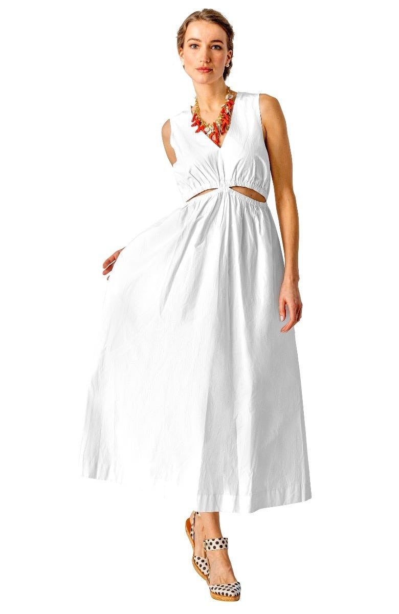 Hello Maxi Dress - Solid White