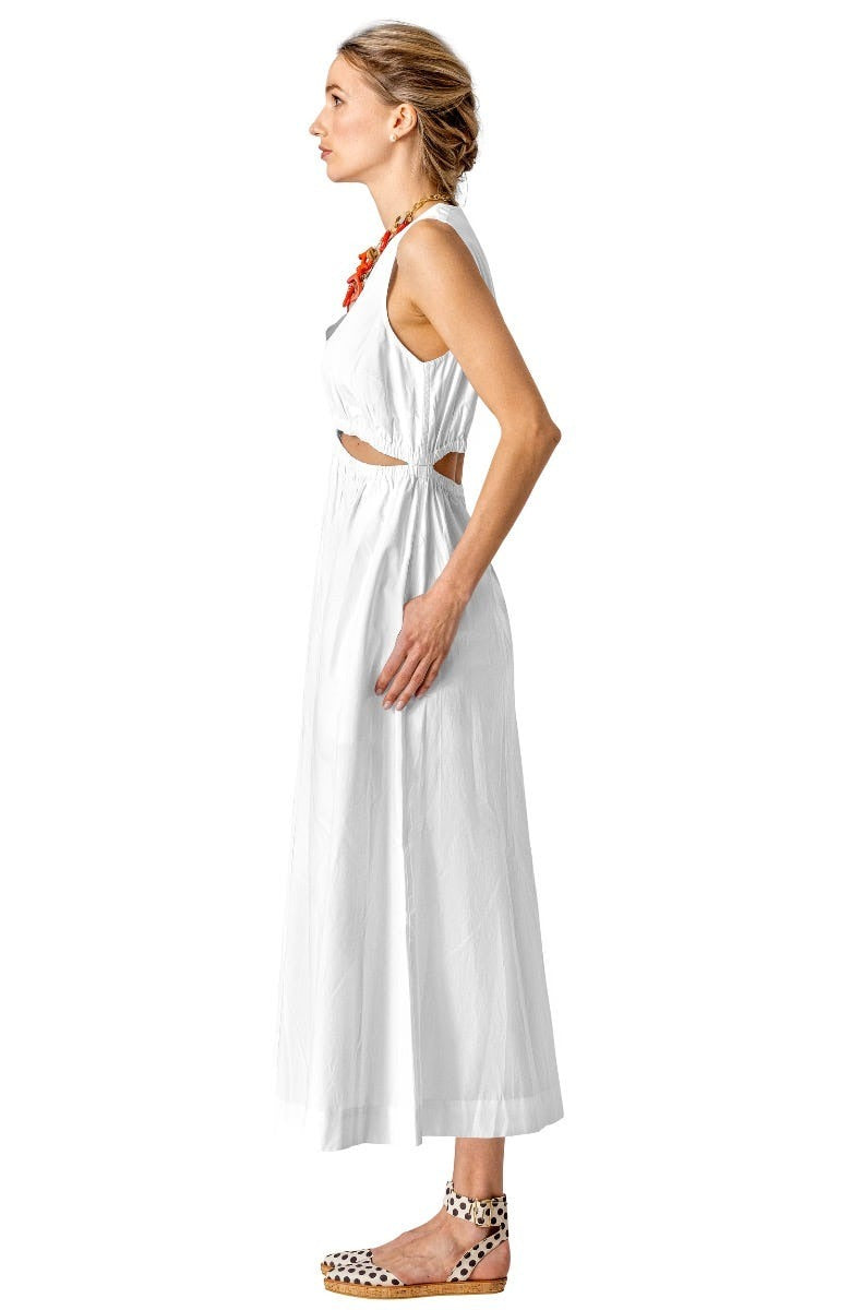 Hello Maxi Dress - Solid White