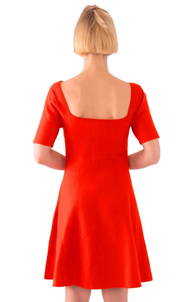 Senorita Dress - Solid - Final Sale Red