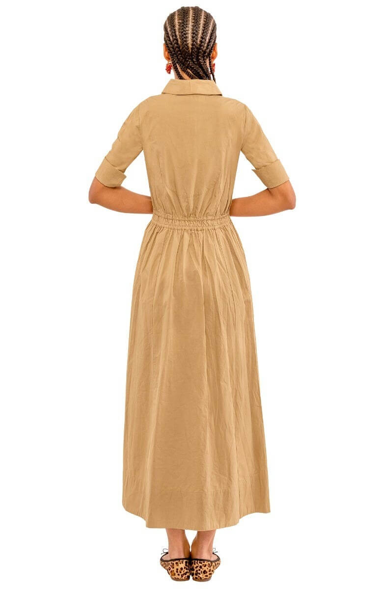 June Maxi Dress - Solid Khaki