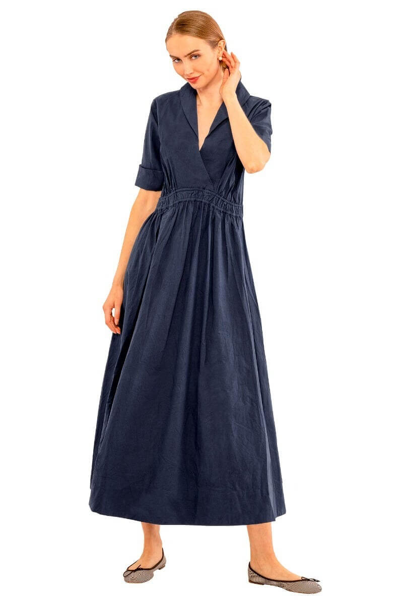 June Maxi Dress - Solid Navy