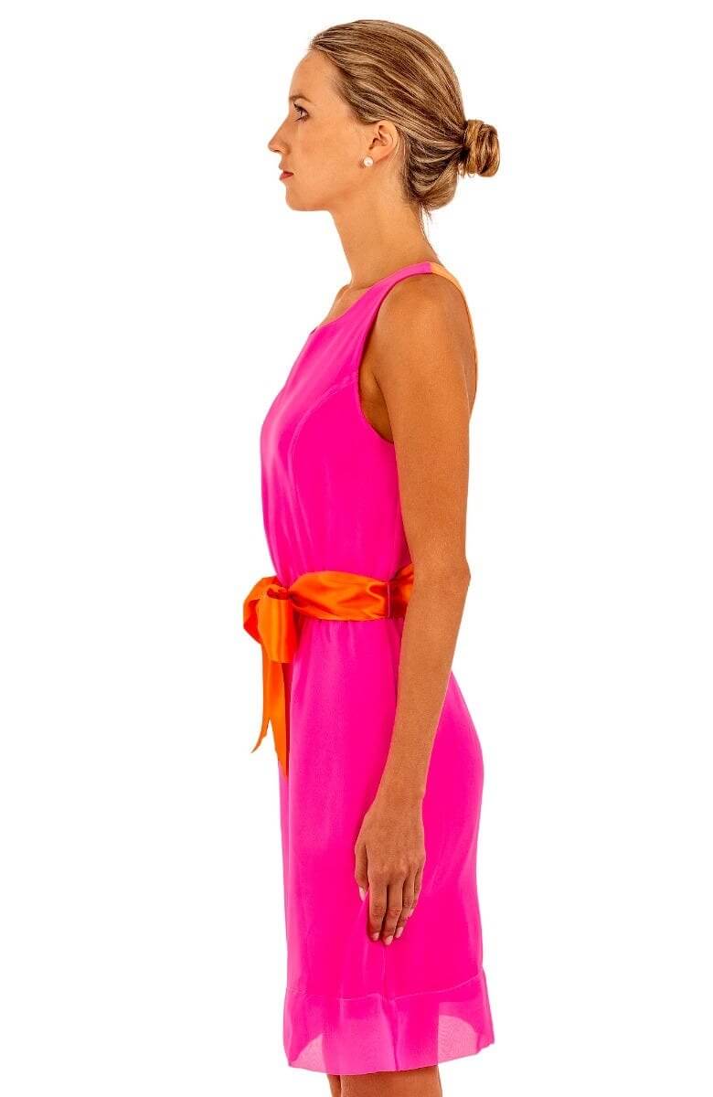 Racerback Dress - Solid Pink Orange