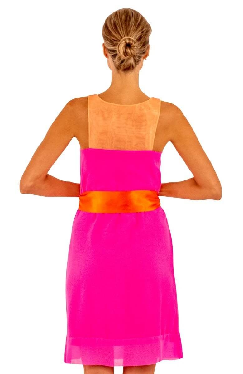 Racerback Dress - Solid Pink Orange