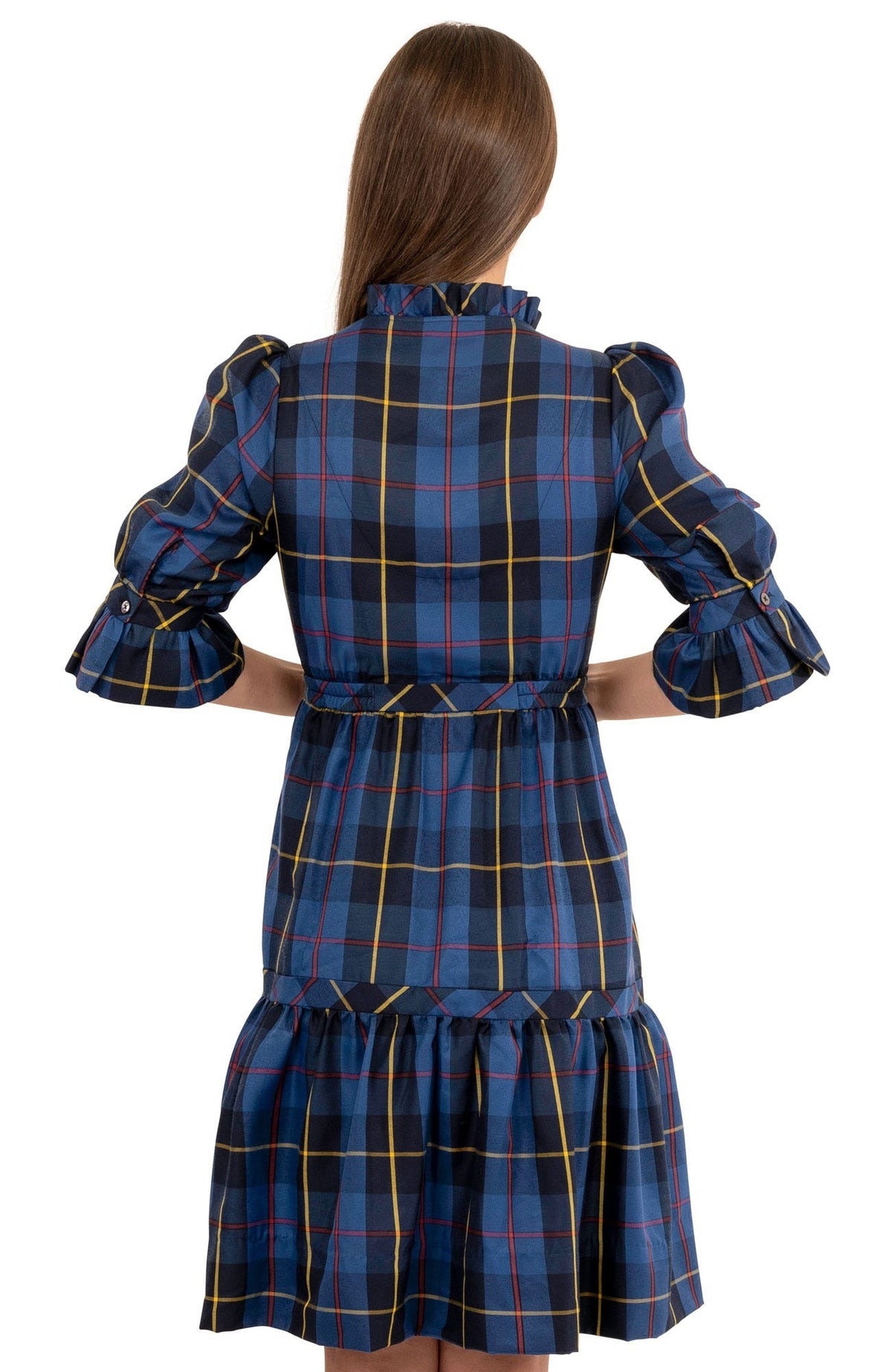 Teardrop Dress Plaidly Cooper - Final Sale Bluemulti Plaid