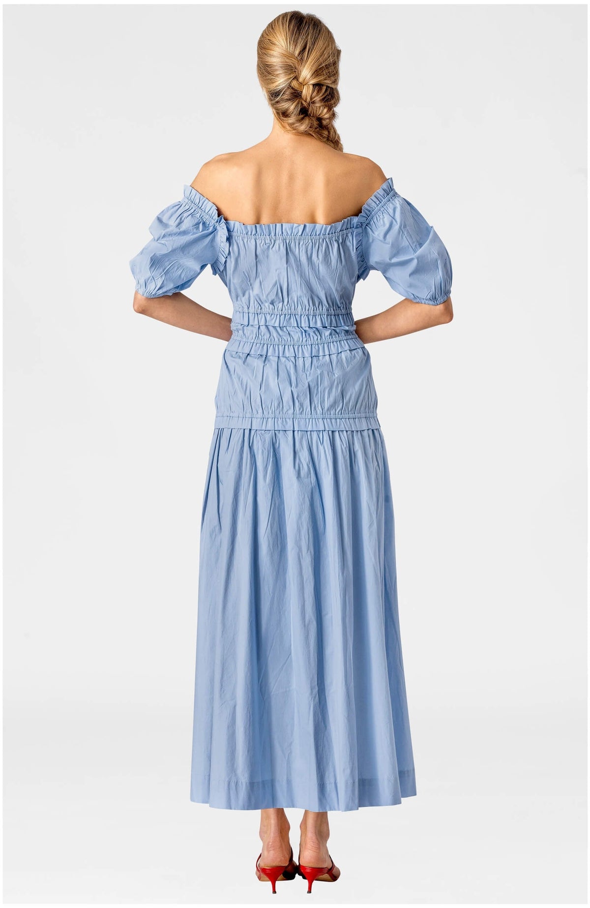 Ruffle Up Maxi Dress Periwinkle