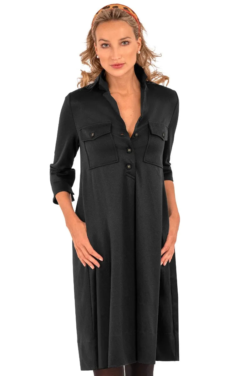 Ponte Alli Dress - Uptown Girl Black