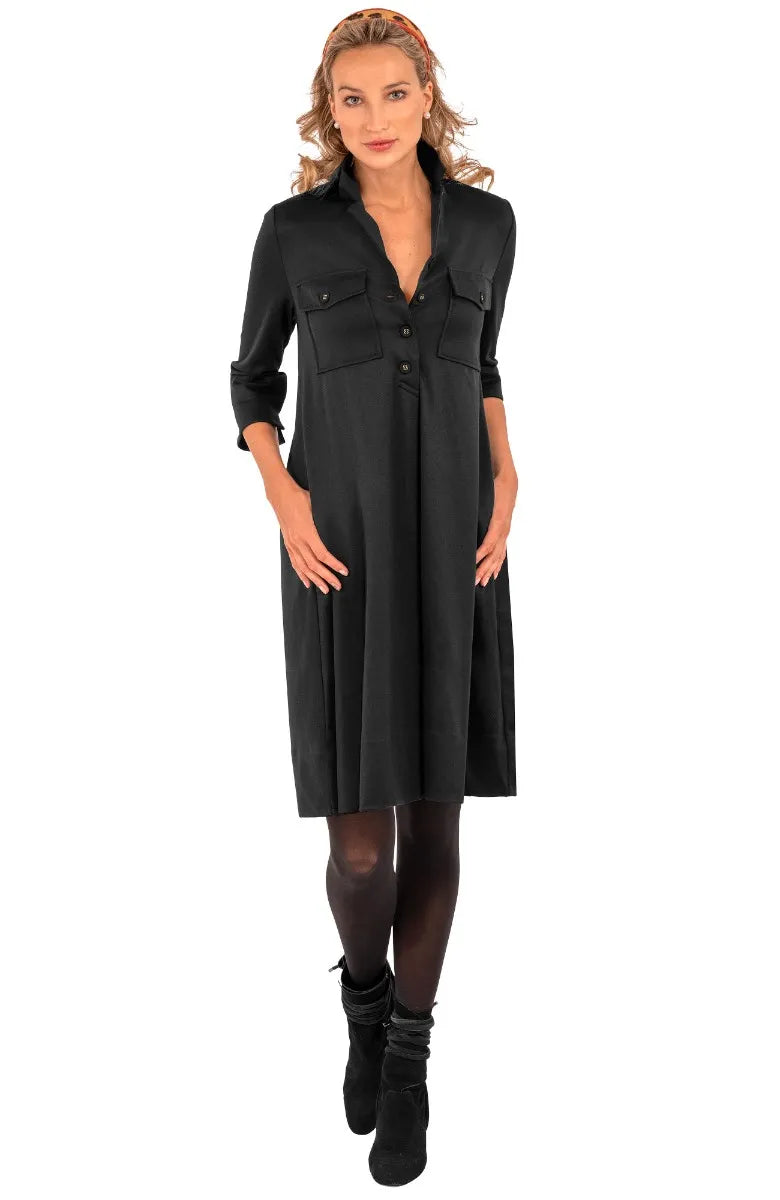 Ponte Alli Dress - Uptown Girl Black