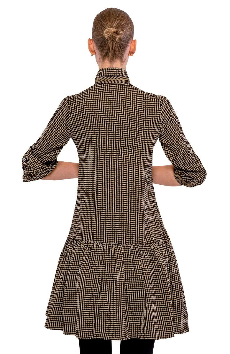 So Sweet Dress - Checkmate Black Khaki