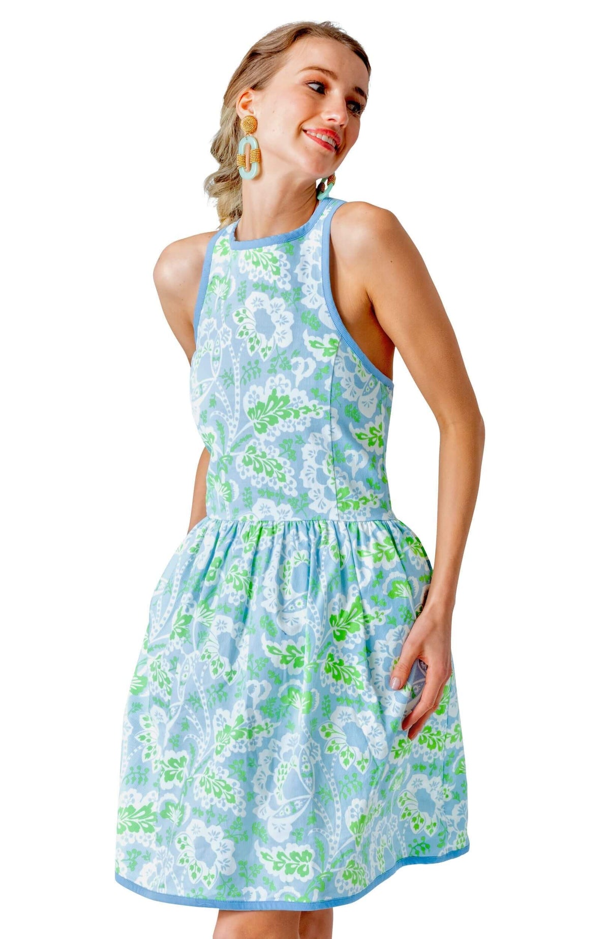 Halter Heaven Dress - Flora Kelly Peri