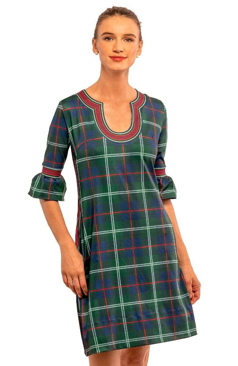 Shake Your Tushy Dress - Middleton Plaid Green