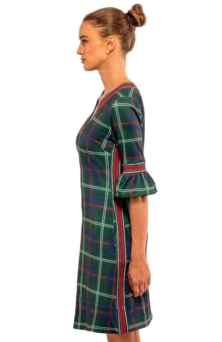 Shake Your Tushy Dress - Middleton Plaid Green