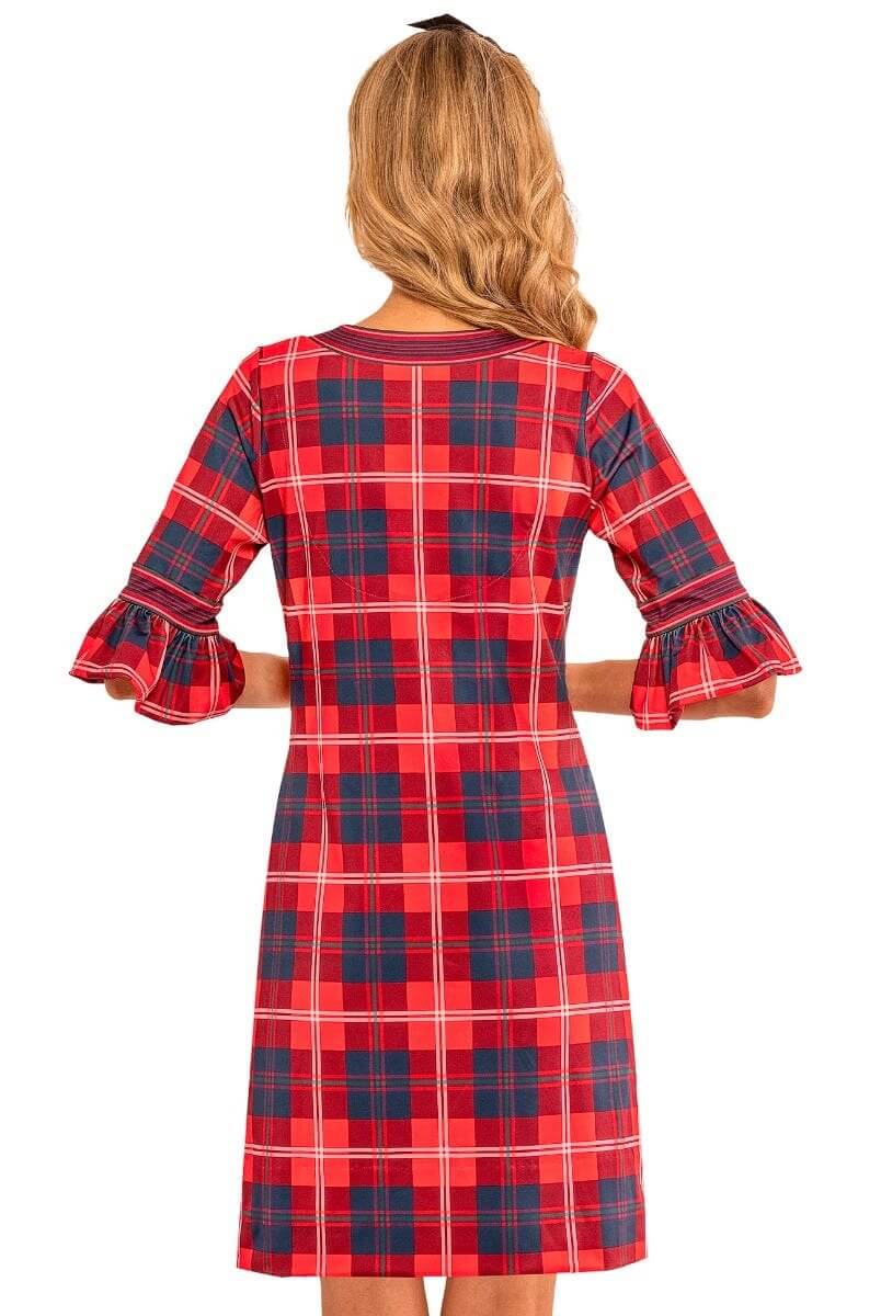 Shake Your Tushy Dress - Middleton Plaid Red