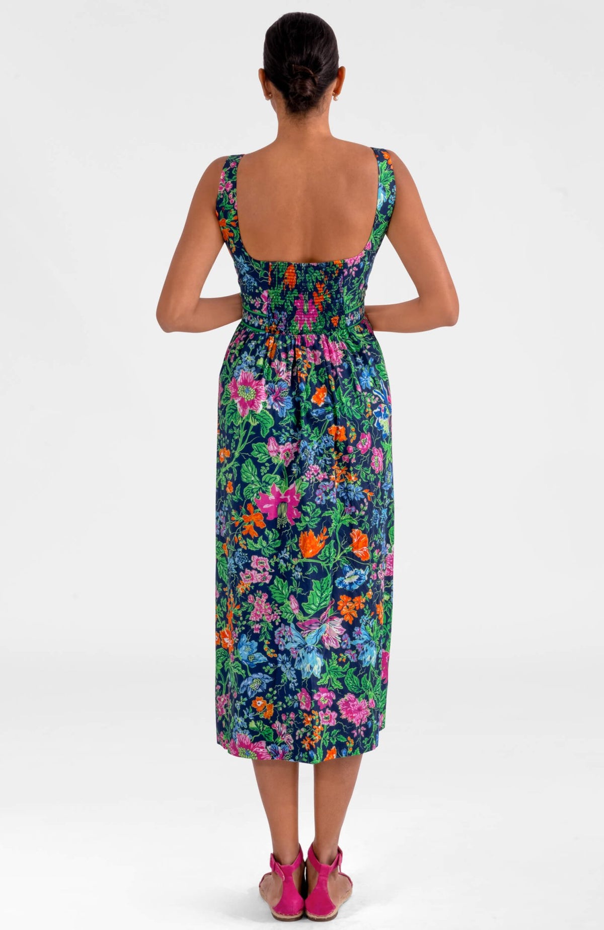 Easy Peasy Dress - English Garden Navy