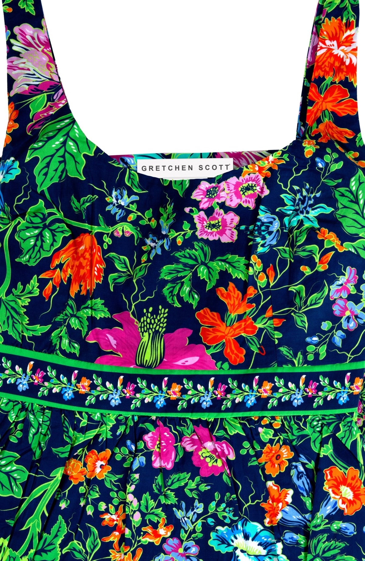 Easy Peasy Dress - English Garden Navy