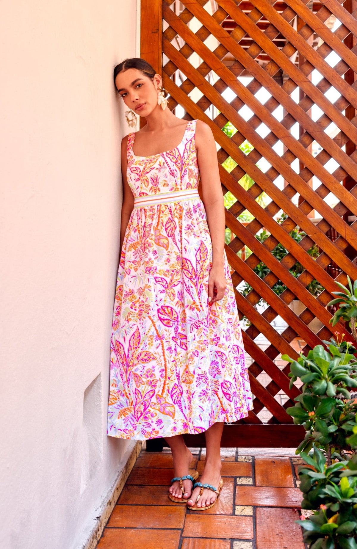 Easy Peasy Dress - Vintage Vines Brights