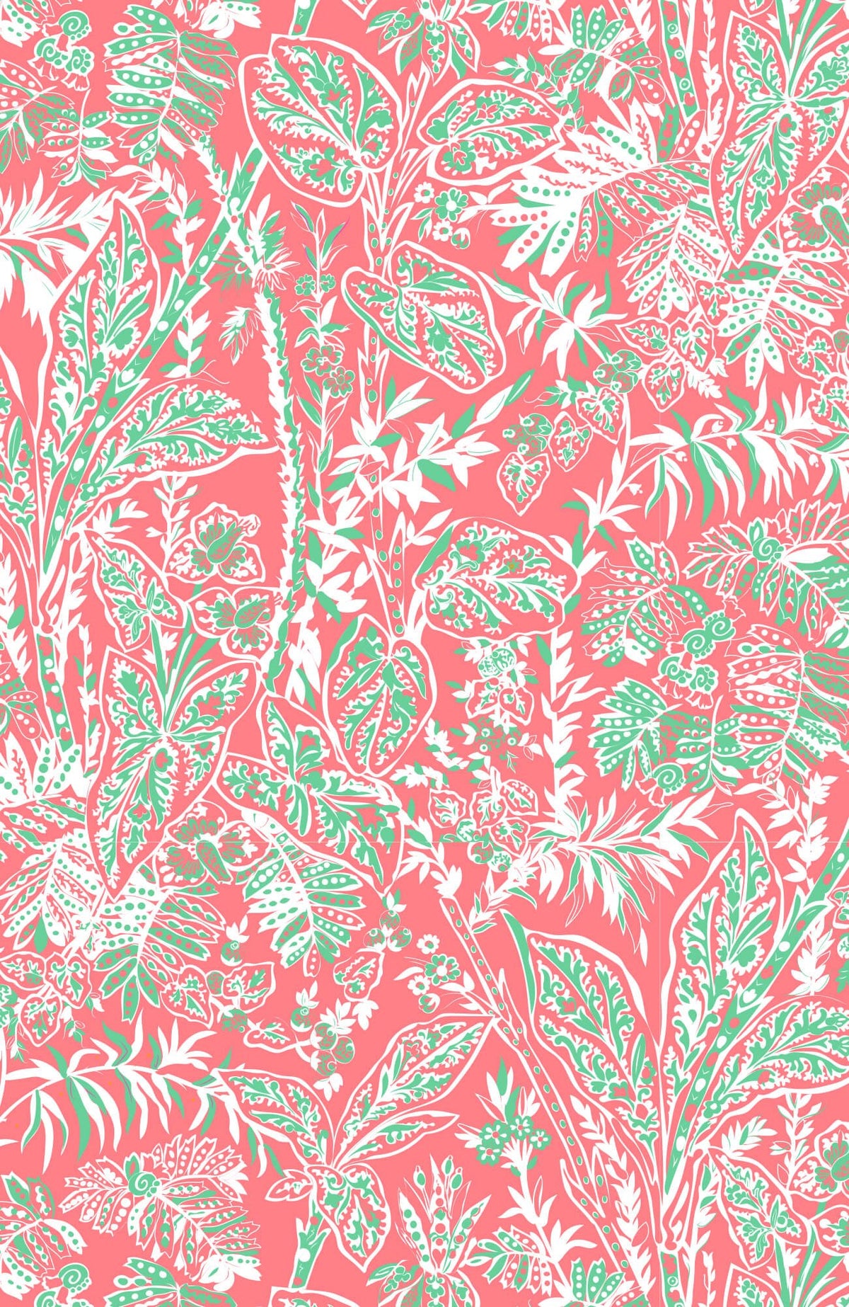 Easy Peasy Dress - Vintage Vines Melon Turq